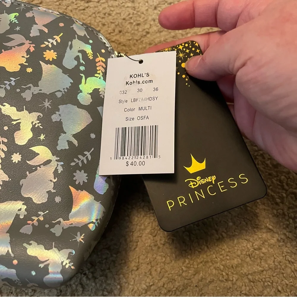 NWT Disney Princess Holographic Crossbody Bag - Picture 4 of 6